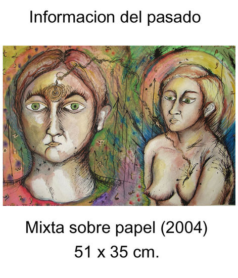 Info. del pasado Watercolour Paper Figure Painting