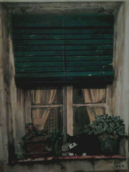 Raska en la ventana