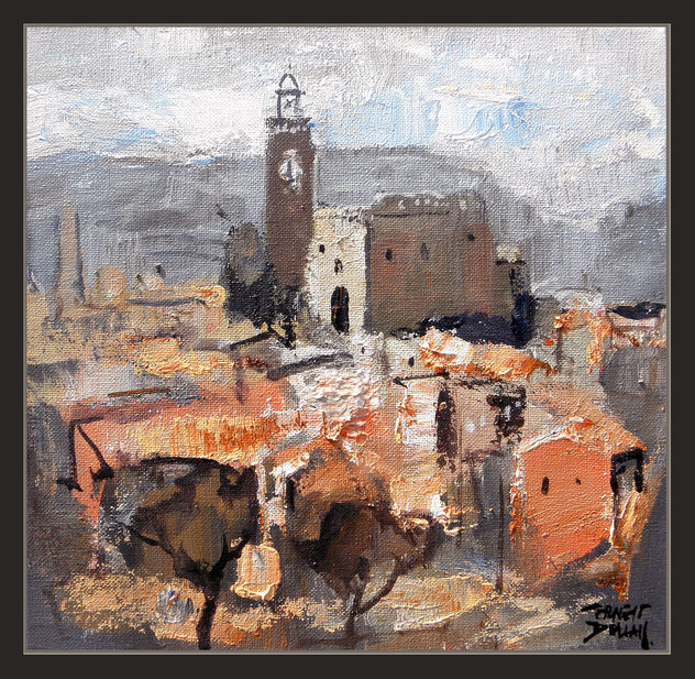 SURIA-PINTURA-POBLE VELL-PAISAJES-CATALUNYA-CUADROS-OLEOS-PINTOR-ERNEST DESCALS