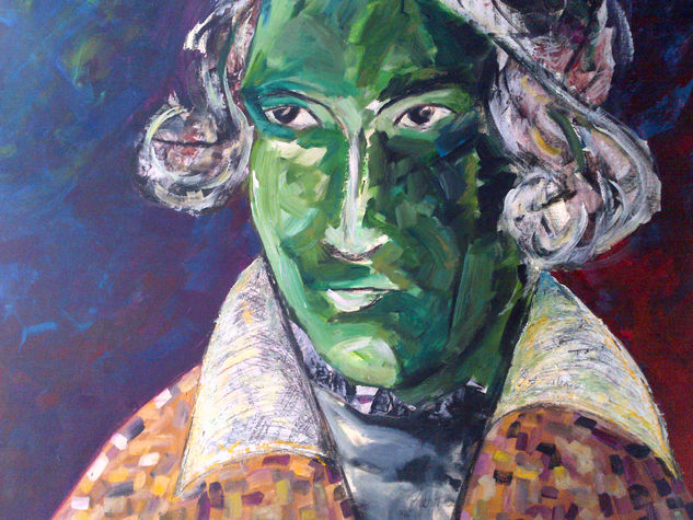 BEETHOVEN 9NA SINFONIA INTEGRACION CROMATICA Mixed media Canvas Figure Painting