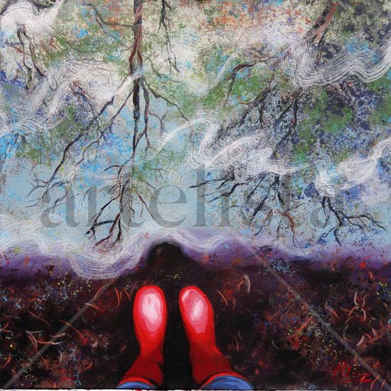 REFLEJO EN EL BOSQUE Acrylic Canvas Others