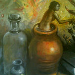 surrealismo, colorista, silueta thumbnail 1