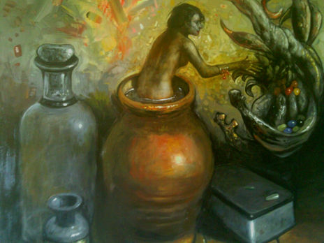 Bodegon con Dama
