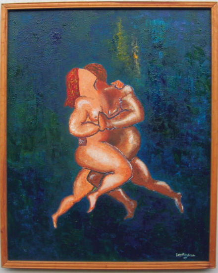 TANGO DE MEDIANOCHE Oil Canvas Nude Paintings