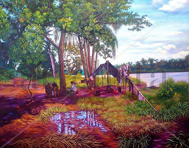 El Campamento Oil Canvas Landscaping