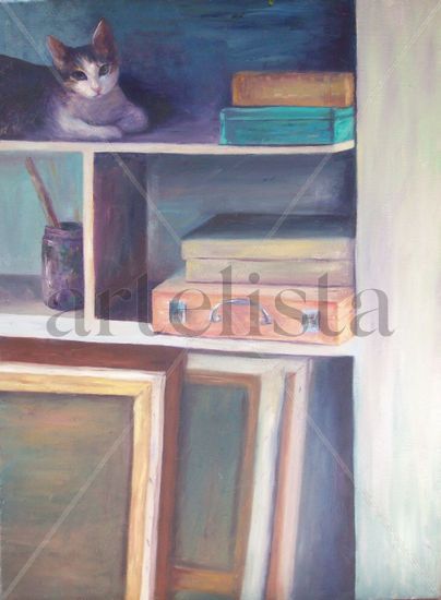 Gusi entre pinturas Oil Canvas Animals