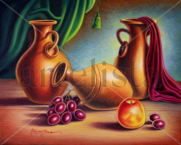 Jars of Clay (second version) Oil Canvas Still Life Paintings