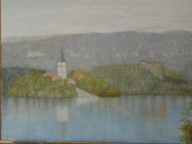 Lago Bled (Eslovenia) Oil Canvas Landscaping