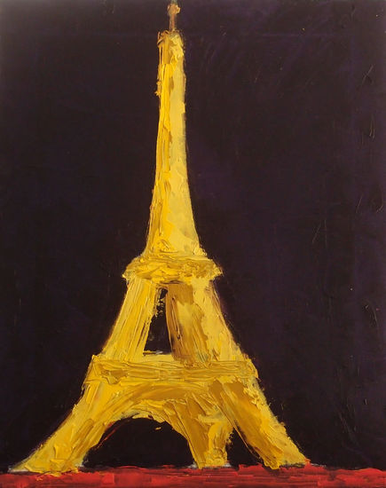 Torre Eiffel Oil Canvas Others