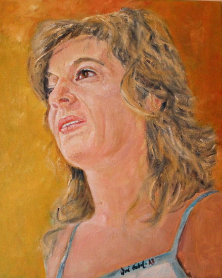 MIRADA PERDIDA Oil Canvas Portrait