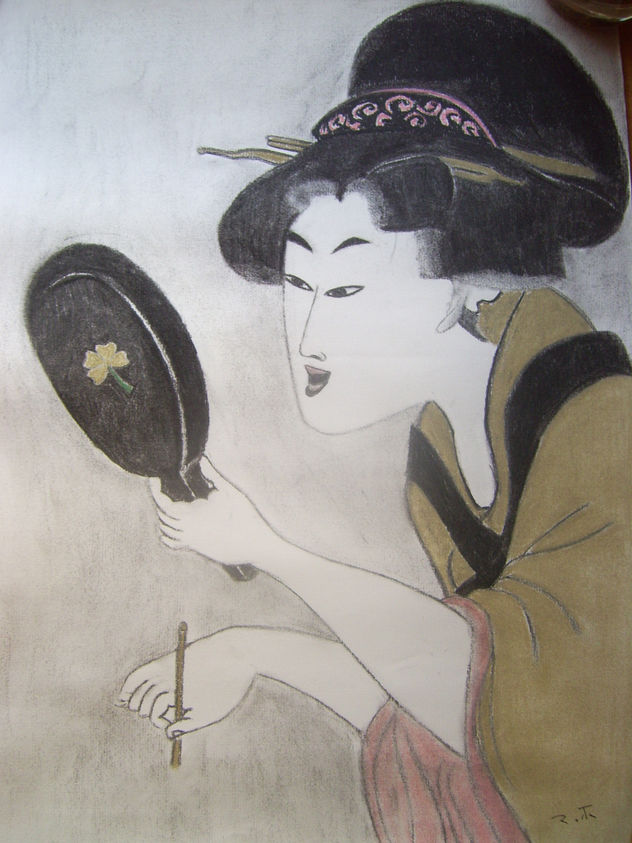Bijin-ga al espejo
