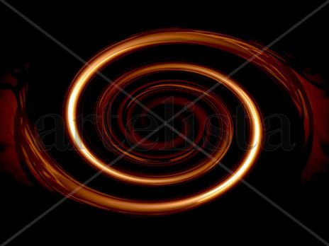 Fina espiral de luz.