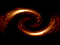 Semiespiral de luz.