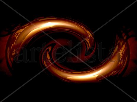 Semiespiral de luz.
