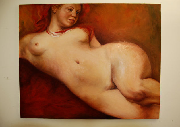 La mujer desnuda Oil Canvas Figure Painting