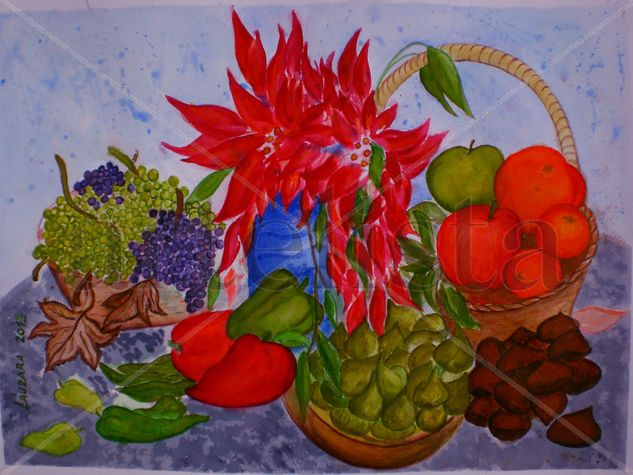 Froitos da tempada Watercolour Paper Still Life Paintings