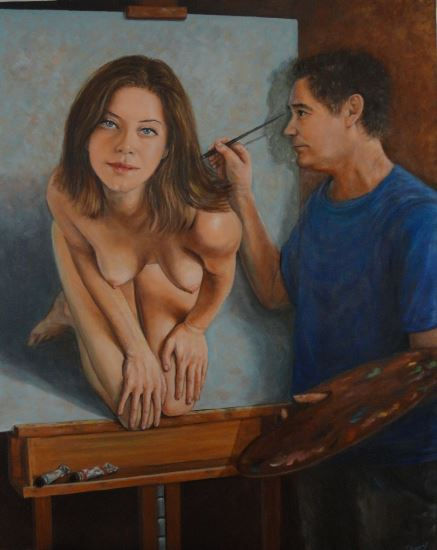 Mi modelo favorita Oil Canvas Nude Paintings