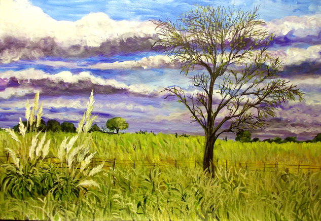 PAISAJE DE LA PAMPA Acrylic Card Landscaping