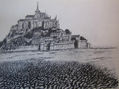 Abadía de Mont Saint Michel, Normandía, Francia