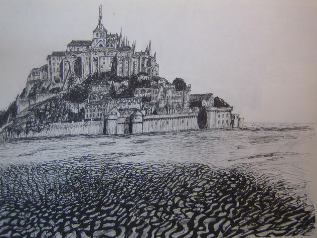 Abadía de Mont Saint Michel, Normandía, Francia