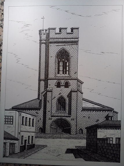 dibujo a plumilla...