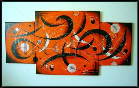 Triptico naranja y...