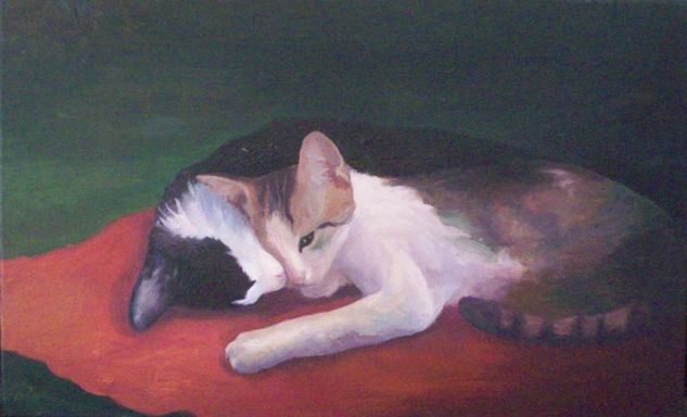 Gusi y Lily Oil Canvas Animals