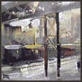 ESTACION-FERROCARRILES-TREN-PAISAJE-URBANO-PINTURA-CUADROS-PINTOR-ERNEST DESCALS