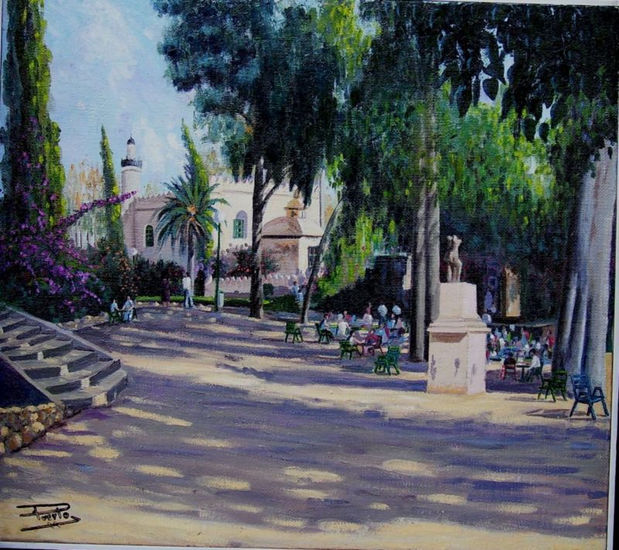 MAÑANA EN EL PARQUE Oil Canvas Landscaping