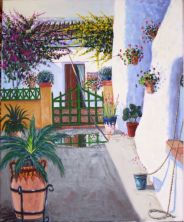 PATIO ANDALUZ Oil Canvas Landscaping