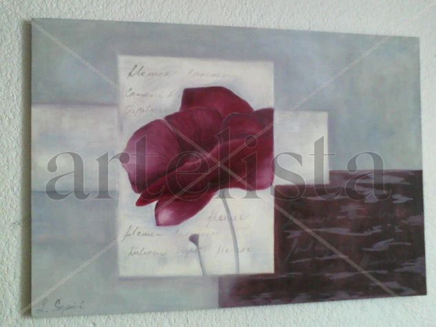 Amapola Oil Canvas Floral Painting