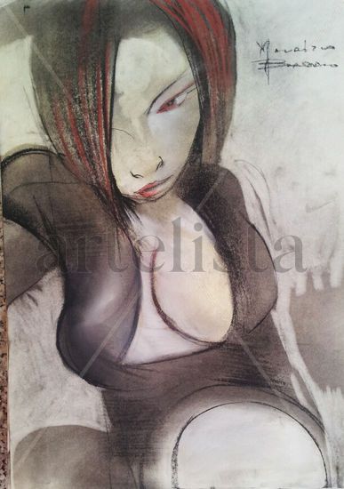 jenny Pastel Paper Figure Painting