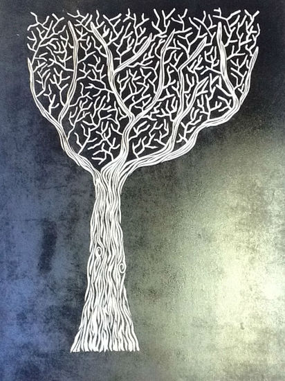 Arbol Linograbado