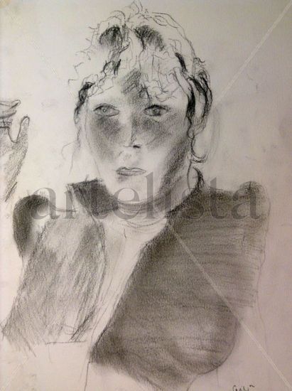 Mujer Fumando Pencil