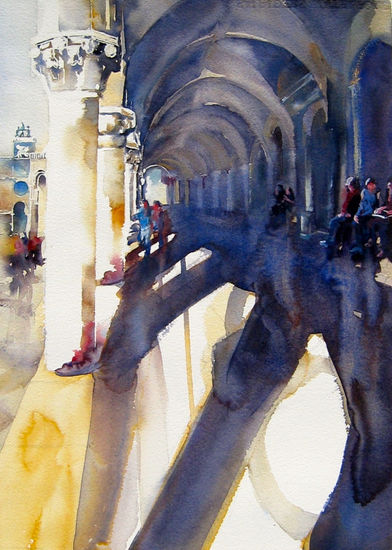 Loggia del Palazzo, by Amapola Herrera Watercolour Paper Others