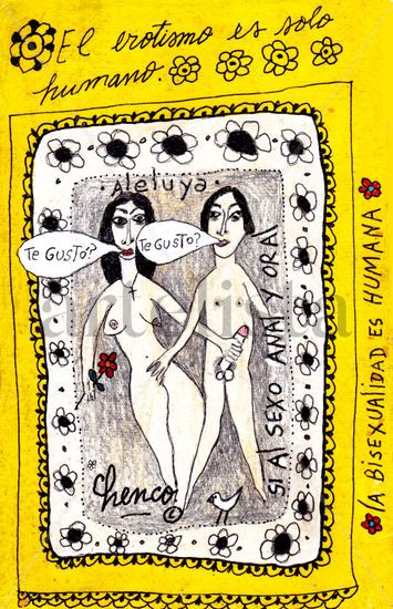 Lovers Media Mixta Papel Desnudos