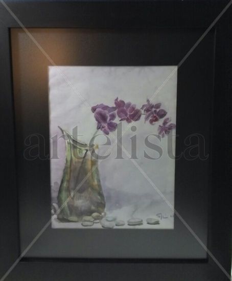 orquideas Watercolour Paper Floral Painting