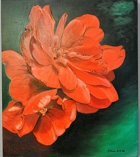 Flor Oil Canvas Floral Painting