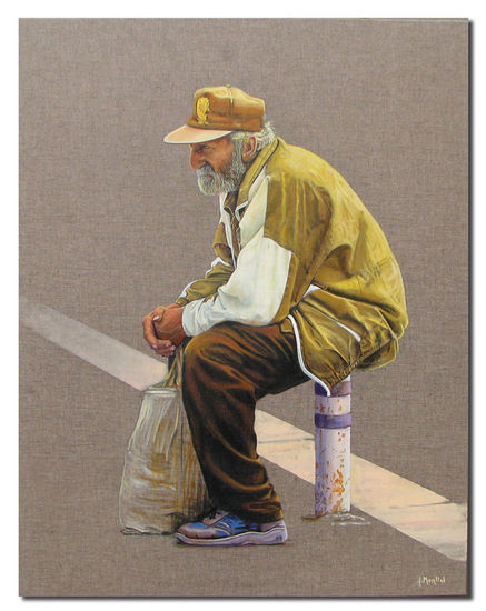 ESPERANDO Oil Canvas Figure Painting