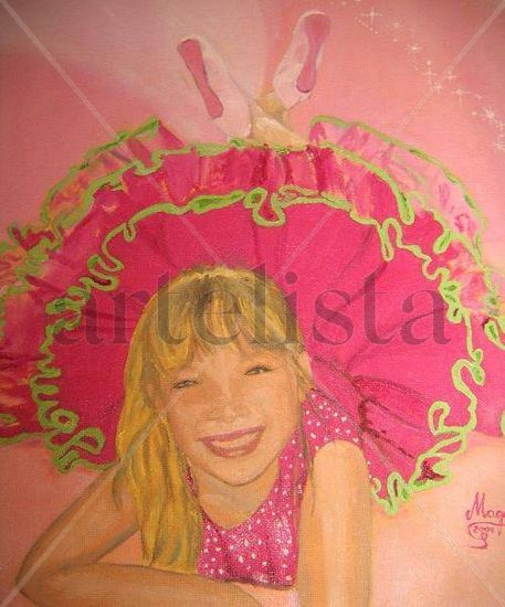 cris bailarina Oil Canvas Portrait