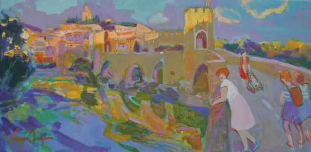 Besalú Oil Canvas Landscaping