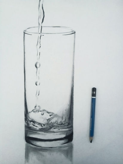 vaso medio lleno Pencil