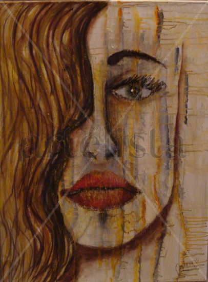 te pienso Acrylic Canvas Portrait