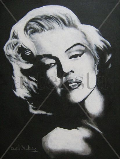 Marilyn Acrylic Textile Portrait