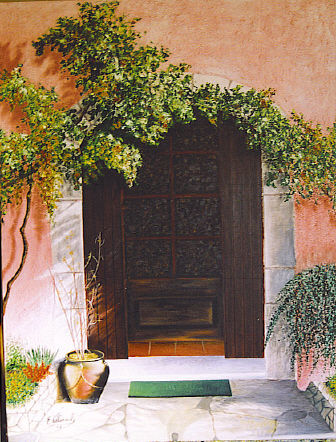 puerta de masía Oil Canvas Others