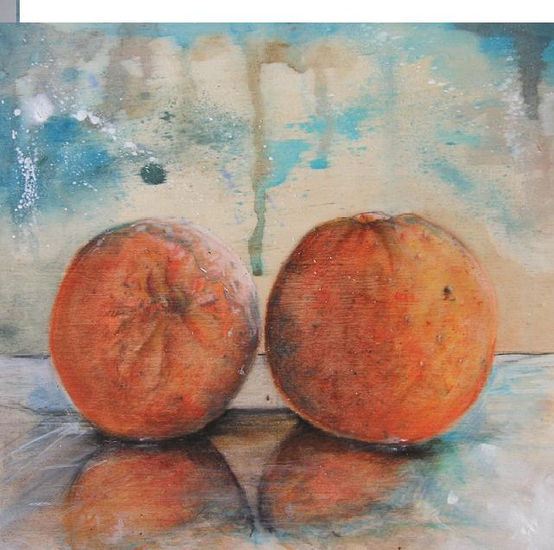 naranjas Pastel Panel Still Life Paintings