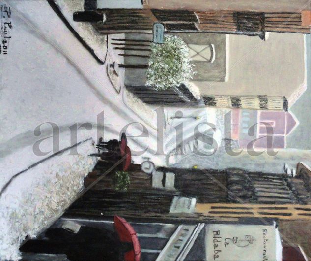 Calle San Justo nevada Oil Canvas Landscaping