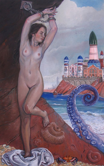 Andrómeda Oil Canvas Nude Paintings