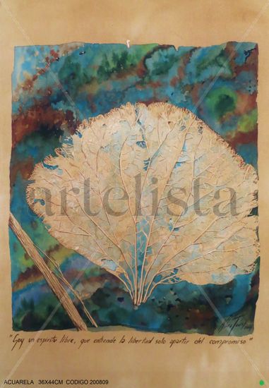 ESPIRITU LIBRE Watercolour Paper Floral Painting