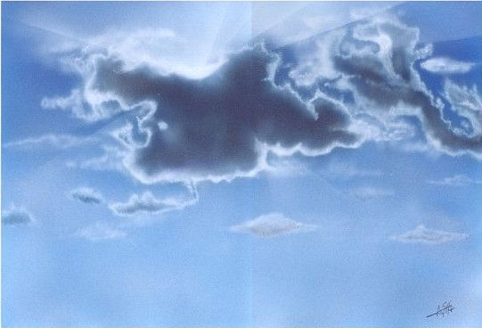 Nubes de Tormenta Acrylic Paper Landscaping